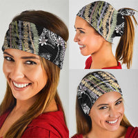 Black Palaka Hawaii Leis Neck Gaiter Hawaiian-plaid Elegant Tropical Vibes - Polynesian Pride
