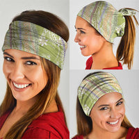 Green Palaka Hawaii Leis Neck Gaiter Hawaiian-plaid Elegant Tropical Vibes - Polynesian Pride