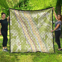 Green Palaka Hawaii Leis Quilt Hawaiian-plaid Elegant Tropical Vibes LT14 - Polynesian Pride