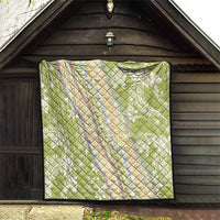 Green Palaka Hawaii Leis Quilt Hawaiian-plaid Elegant Tropical Vibes LT14 - Polynesian Pride