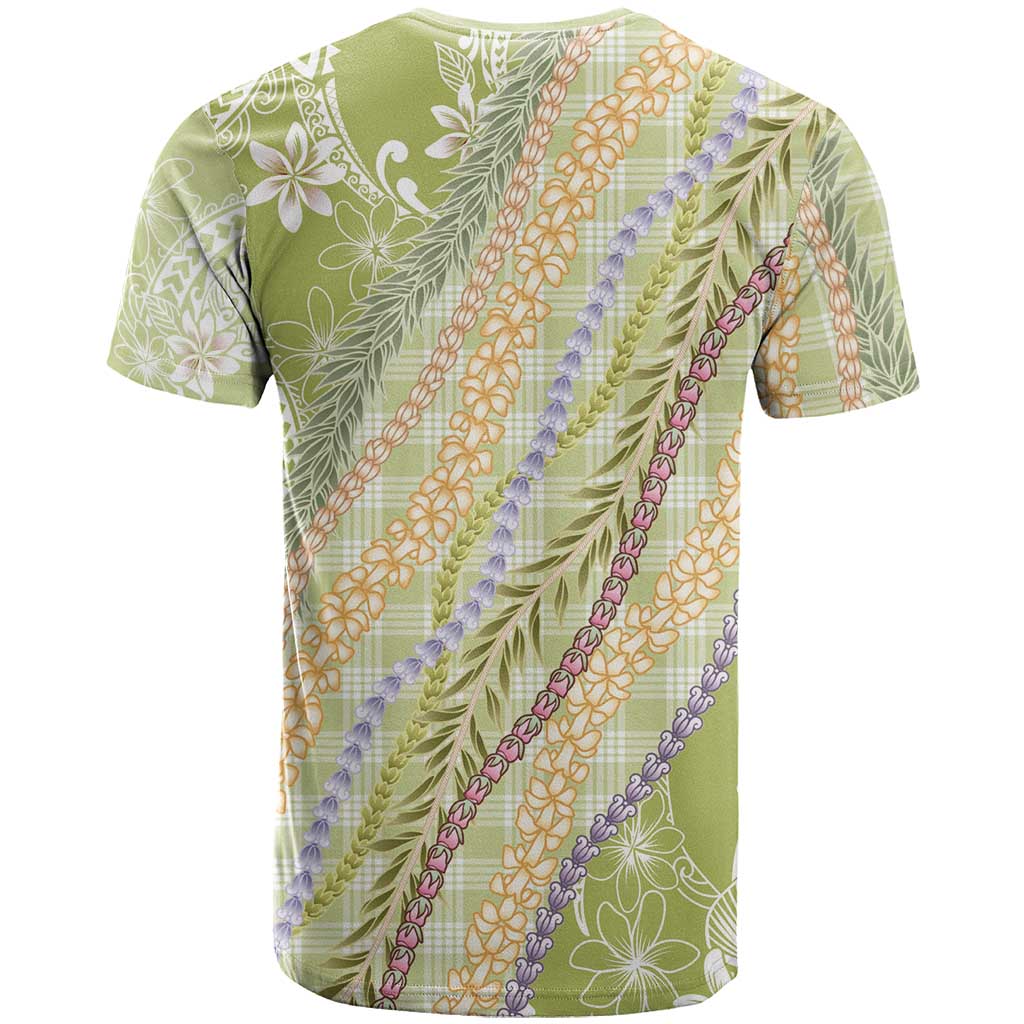 Green Palaka Hawaii Leis T Shirt Hawaiian-plaid Elegant Tropical Vibes - Polynesian Pride