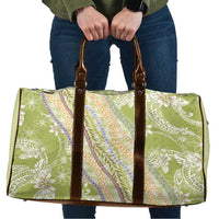 Green Palaka Hawaii Leis Travel Bag Hawaiian-plaid Elegant Tropical Vibes - Polynesian Pride