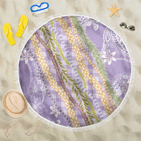 Purple Palaka Hawaii Leis Beach Blanket Hawaiian-plaid Elegant Tropical Vibes - Polynesian Pride