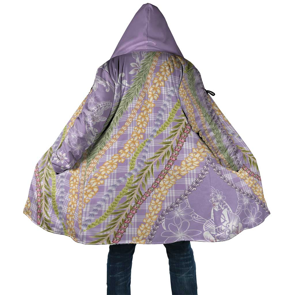 Purple Palaka Hawaii Leis Cloak Hawaiian-plaid Elegant Tropical Vibes - Polynesian Pride
