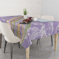 Purple Palaka Hawaii Leis Tablecloth Hawaiian-plaid Elegant Tropical Vibes - Polynesian Pride