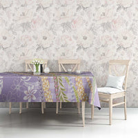 Purple Palaka Hawaii Leis Tablecloth Hawaiian-plaid Elegant Tropical Vibes - Polynesian Pride