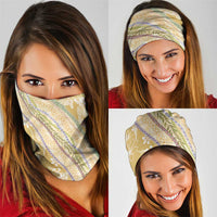 Yellow Palaka Hawaii Leis Neck Gaiter Hawaiian-plaid Elegant Tropical Vibes - Polynesian Pride