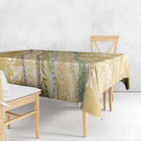 Yellow Palaka Hawaii Leis Tablecloth Hawaiian-plaid Elegant Tropical Vibes - Polynesian Pride