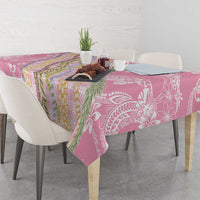 Pink Palaka Hawaii Leis Tablecloth Hawaiian-plaid Elegant Tropical Vibes - Polynesian Pride