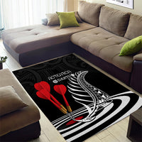 New Zealand Darts Area Rug Aotearoa Maori Fern Bring It On LT14 - Polynesian Pride