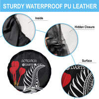 New Zealand Darts Spare Tire Cover Aotearoa Maori Fern Bring It On LT14 - Polynesian Pride