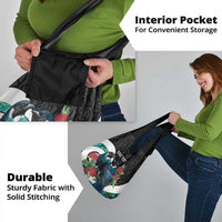 Personalised Valentine's Day New Zealand Grocery Bag Tui Bird Couple Kowhaiwhai Mix Pohutukawa