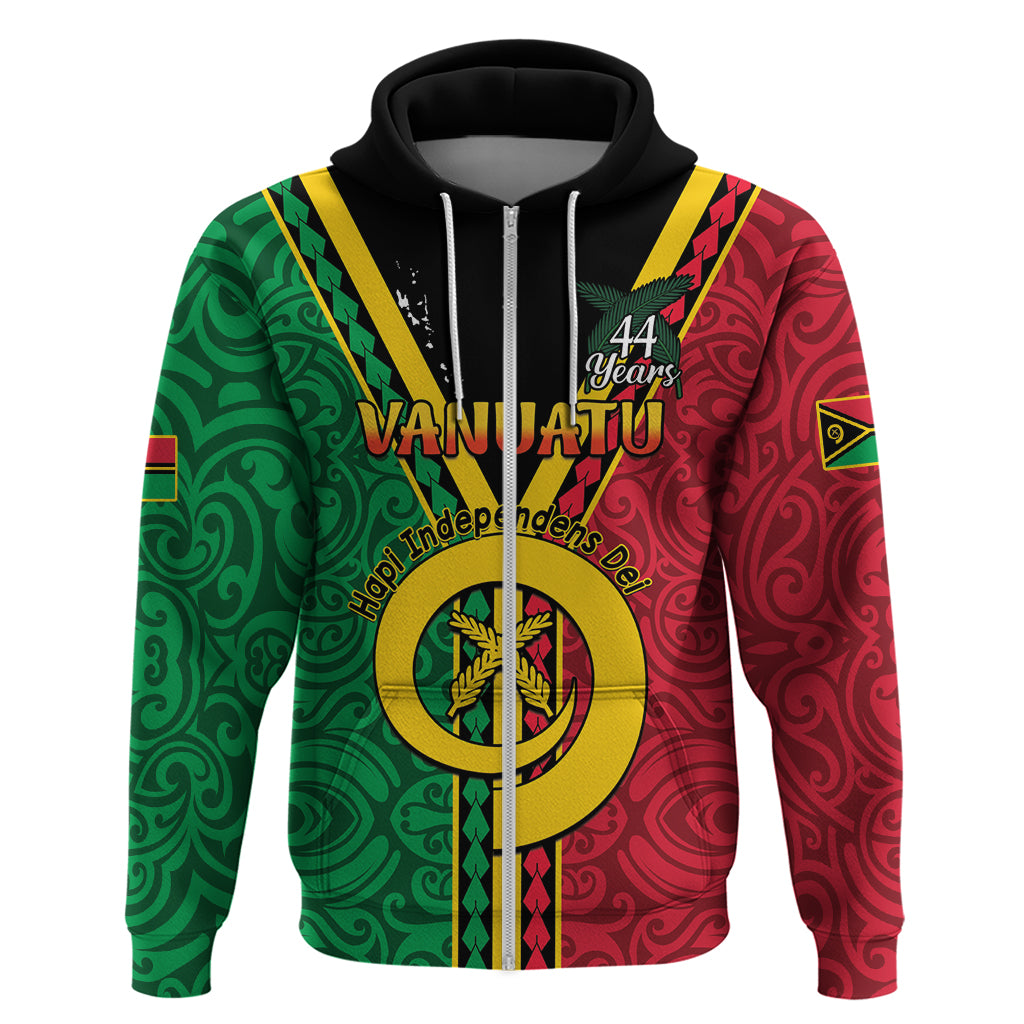 Personalised Hapi Independens Dei Vanuatu Zip Hoodie