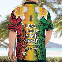 Vanuatu Independence Day Hawaiian Shirt Long God Yumi Stanap Happy 45th Anniversary LT14