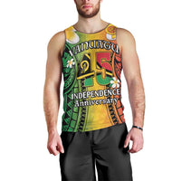 Vanuatu Independence Day Men Tank Top Long God Yumi Stanap Happy 45th Anniversary LT14