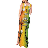 Vanuatu Independence Day Tank Maxi Dress Long God Yumi Stanap Happy 45th Anniversary LT14