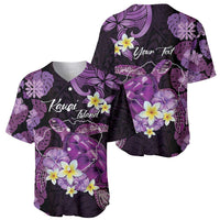 Personalised Aloha Hawaii Kauai Island Baseball Jersey Garden Isle Map Sea Turtle Plumeria LT14 - Polynesian Pride