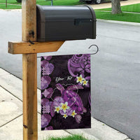 Personalised Aloha Hawaii Kauai Island Garden Flag Garden Isle Map Sea Turtle Plumeria