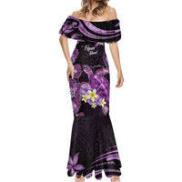 Personalised Aloha Hawaii Kauai Island Mermaid Dress Garden Isle Map Sea Turtle Plumeria