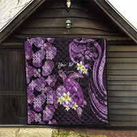 Personalised Aloha Hawaii Kauai Island Quilt Garden Isle Map Sea Turtle Plumeria