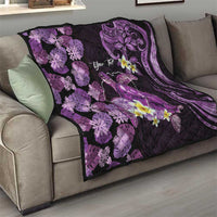 Personalised Aloha Hawaii Kauai Island Quilt Garden Isle Map Sea Turtle Plumeria