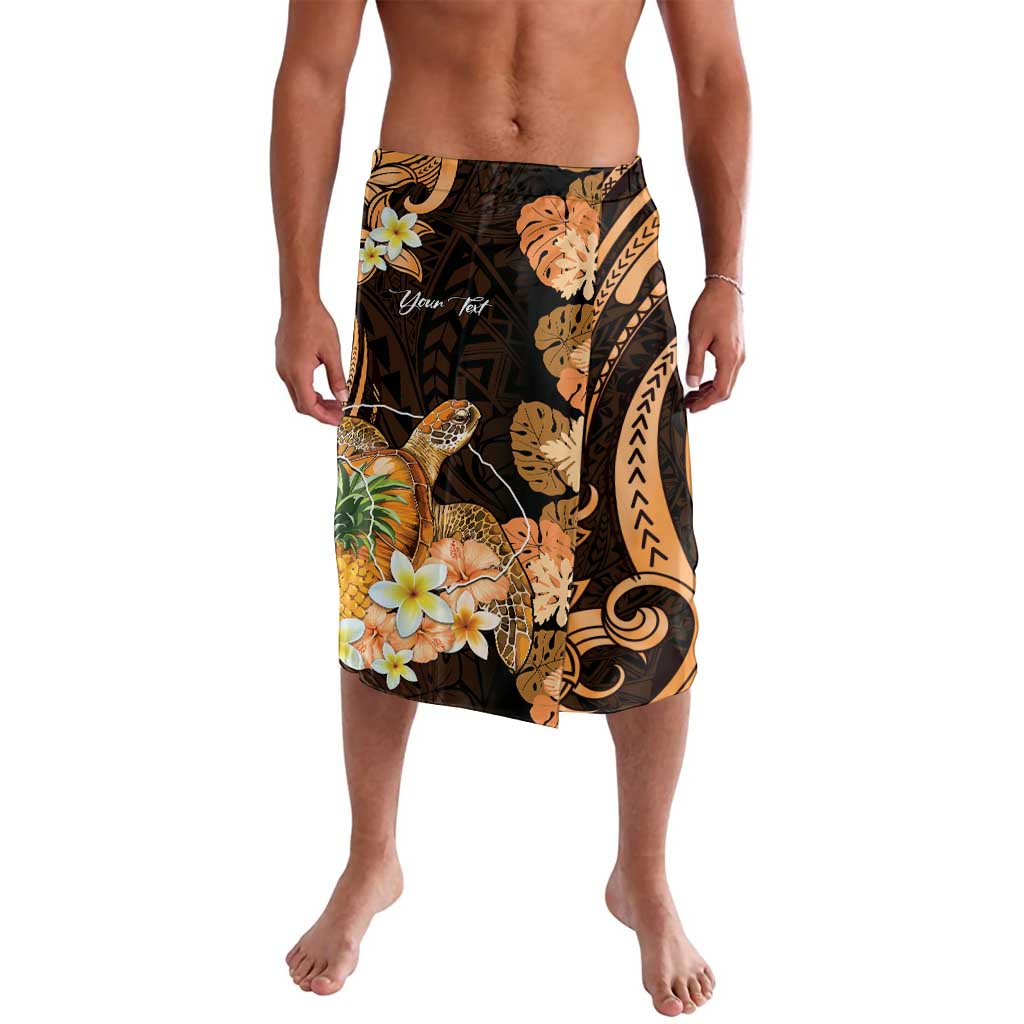 Personalised Aloha Hawaii Lanai Island Lavalava Pineapple Isle Map Sea Turtle Plumeria