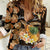 Personalised Aloha Hawaii Lanai Island Women Casual Shirt Pineapple Isle Map Sea Turtle Plumeria