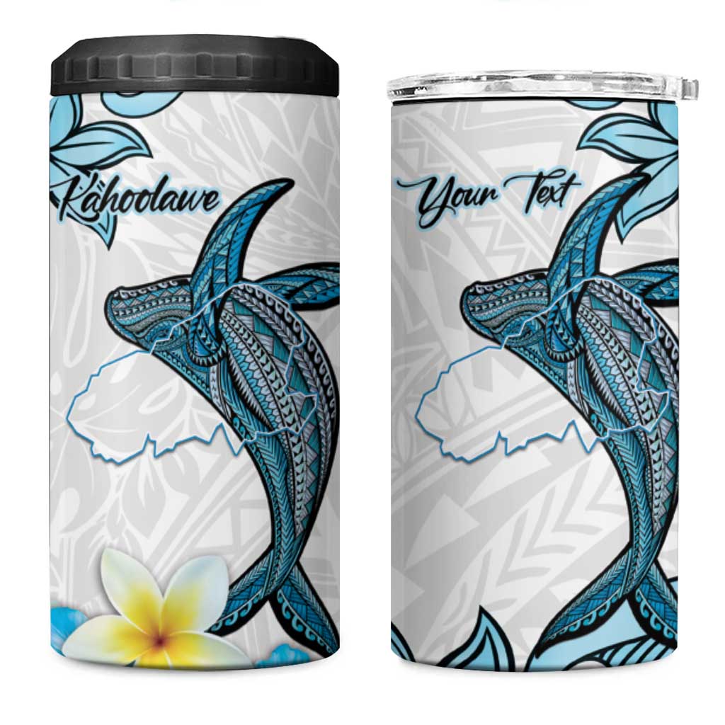 Personalised Aloha Hawaii Kahoolawe Island 4 in 1 Can Cooler Tumbler Target Isle Map With Humpback Whale