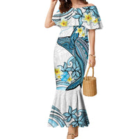 Personalised Aloha Hawaii Kahoolawe Island Family Matching Mermaid Dress and Hawaiian Shirt Target Isle Map With Humpback Whale