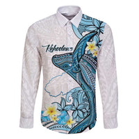 Personalised Aloha Hawaii Kahoolawe Island Family Matching Off Shoulder Short Dress and Hawaiian Shirt Target Isle Map With Humpback Whale