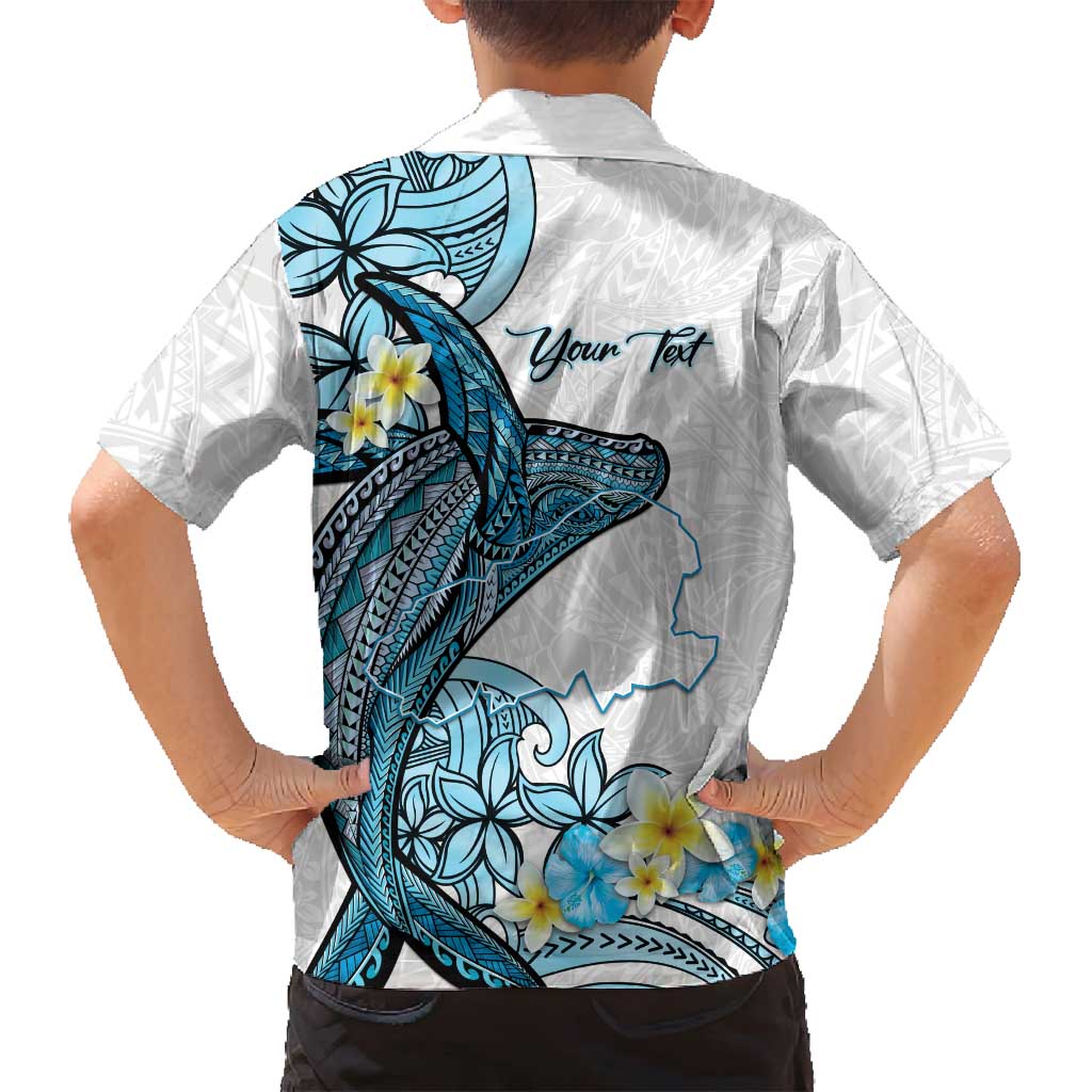 Personalised Aloha Hawaii Kahoolawe Island Family Matching Puletasi and Hawaiian Shirt Target Isle Map With Humpback Whale