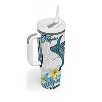 Personalised Aloha Hawaii Kahoolawe Island Tumbler With Handle Target Isle Map With Humpback Whale