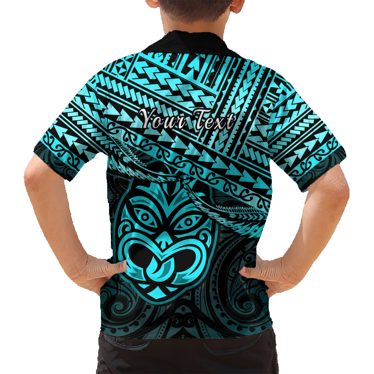 Personalised Matariki New Zealand Hawaiian Shirt Maori New Year Tiki Turquoise Version LT14