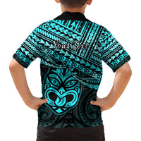 Personalised Matariki New Zealand Hawaiian Shirt Maori New Year Tiki Turquoise Version LT14