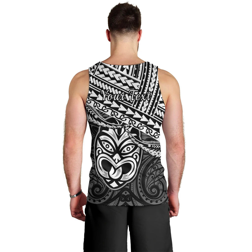 Personalised Matariki New Zealand Men Tank Top Maori New Year Tiki Black Version LT14