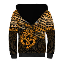 Matariki New Zealand Sherpa Hoodie Maori New Year Tiki Gold Version LT14
