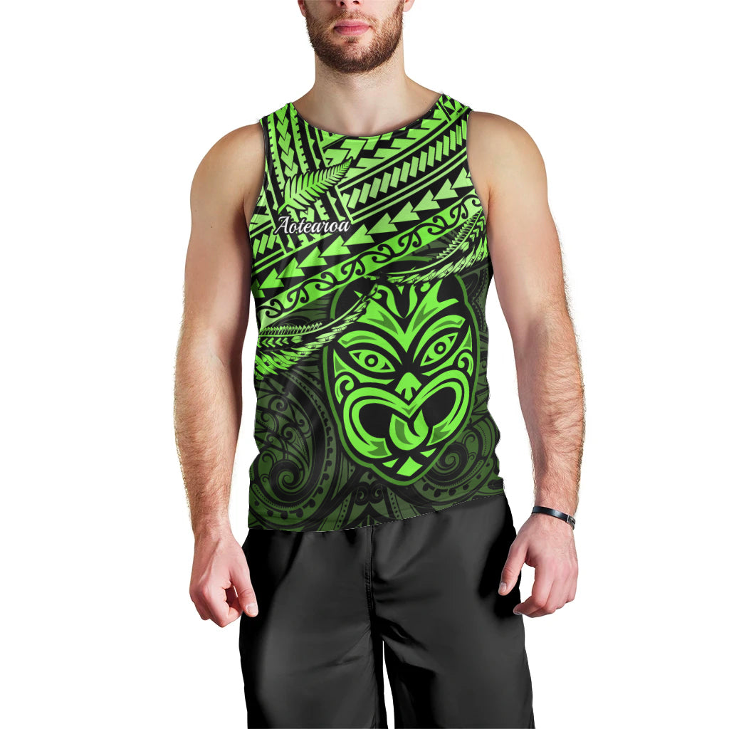Matariki New Zealand Men Tank Top Maori New Year Tiki Green Version LT14