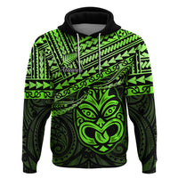 Custom Matariki New Zealand Hoodie Maori New Year Tiki Green Version LT14