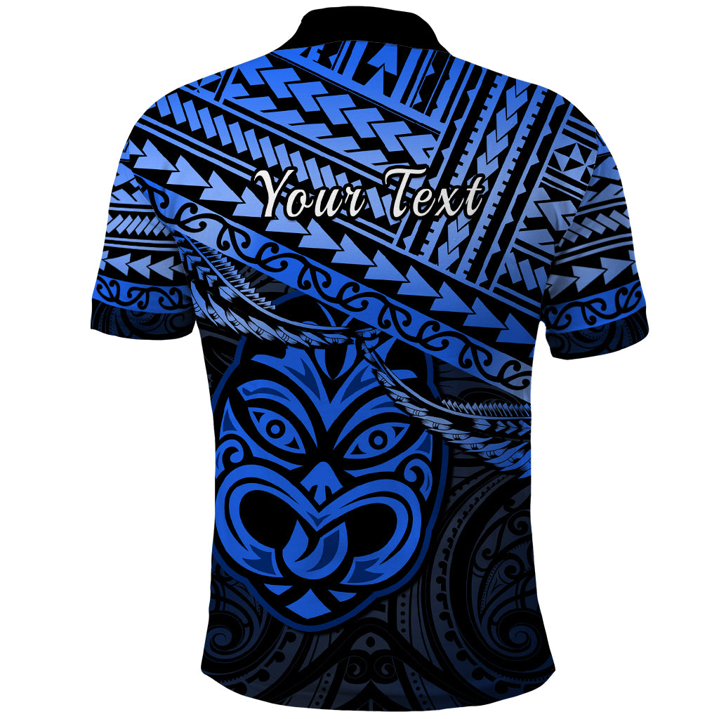 Custom Matariki New Zealand Polo Shirt Maori New Year Tiki Blue Version LT14