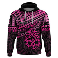 Matariki New Zealand Hoodie Maori New Year Tiki Pink Version LT14