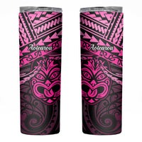 Matariki New Zealand Skinny Tumbler Maori New Year Tiki Pink Version
