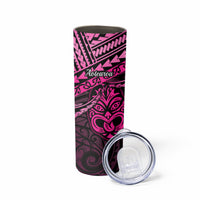 Matariki New Zealand Skinny Tumbler Maori New Year Tiki Pink Version