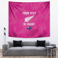 Custom New Zealand Silver Fern Rugby Tapestry Go Aotearoa - Pink Version LT14 Pink - Polynesian Pride