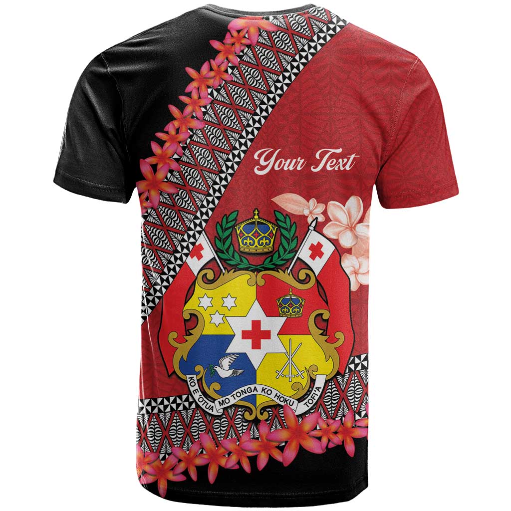 Personalised Tonga Language Week T Shirt Malo e Lelei Tongan Ngatu Pattern - Red LT14 - Polynesian Pride