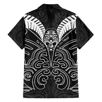 Kia Kaha Te Reo Maori Family Matching Short Sleeve Bodycon Dress and Hawaiian Shirt Aotearoa Hei Tiki With Hongi