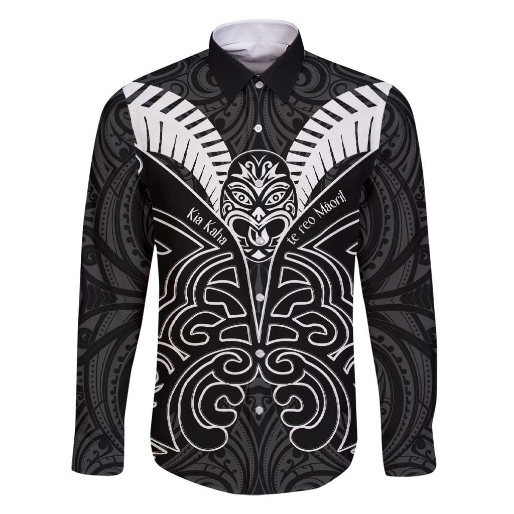 Kia Kaha Te Reo Maori Family Matching Short Sleeve Bodycon Dress and Hawaiian Shirt Aotearoa Hei Tiki With Hongi