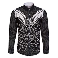 Kia Kaha Te Reo Maori Family Matching Tank Maxi Dress and Hawaiian Shirt Aotearoa Hei Tiki With Hongi