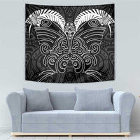 Kia Kaha Te Reo Maori Tapestry Aotearoa Hei Tiki With Hongi LT14 - Polynesian Pride
