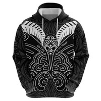 Kia Kaha Te Reo Maori Zip Hoodie Aotearoa Hei Tiki With Hongi