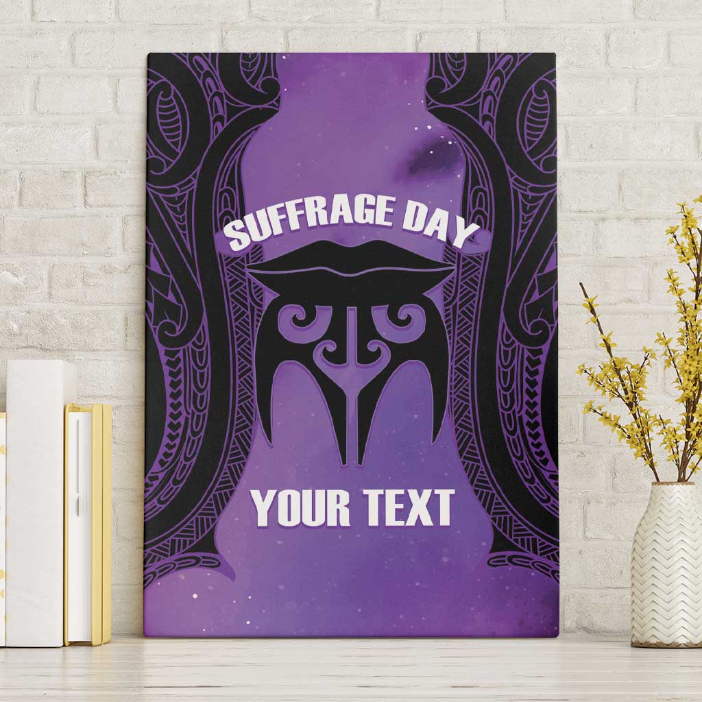 Personalised New Zealand Suffrage Day Canvas Wall Art Maori Tattoo Galaxy Vibe - Polynesian Pride